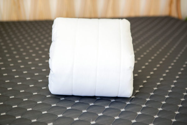 quilted mattress protector folded